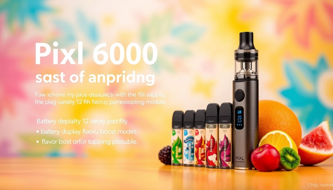 Explore the Pixl 6000 Disposable Vape: 6000 Puffs of Unmatched Flavor & Convenience