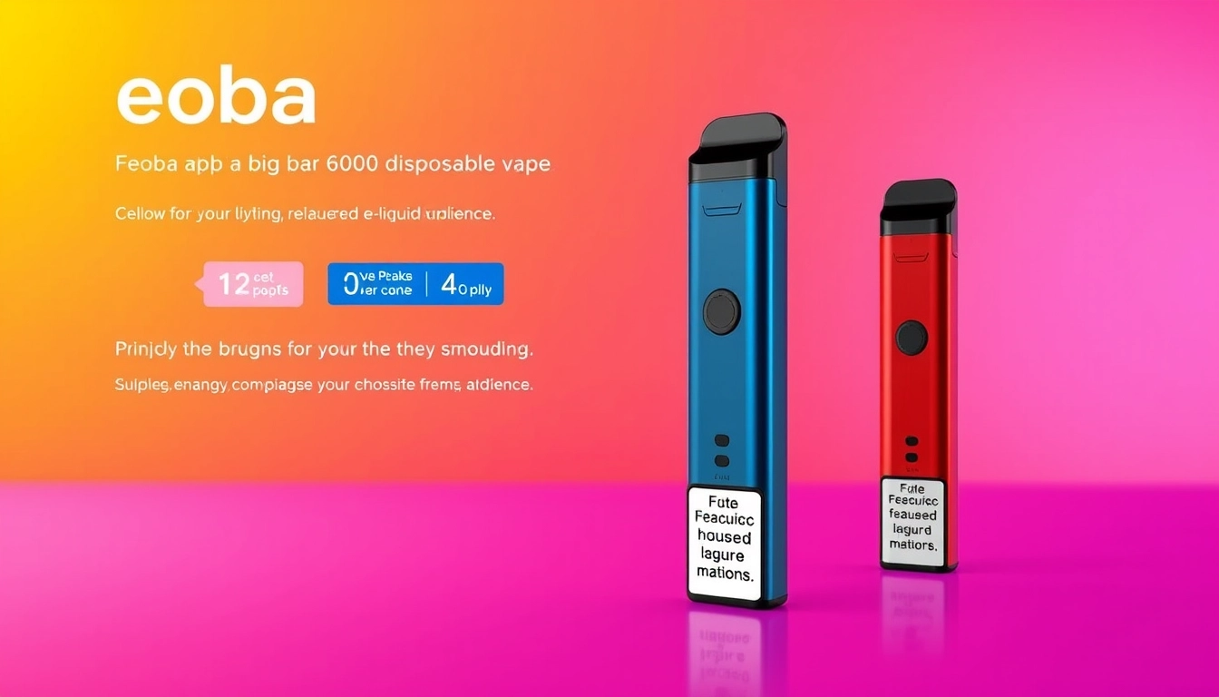 Your Ultimate Guide to Feoba big bar 6000 – The Best Disposable Vape Experience